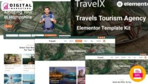 Travelx Travels Tourism Agency Elementor Template - Your Next Adventure Starts Here [GPL]