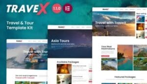Travex Travel Tour Agency Template Kit DLTNMFS - Your Next Adventure [GPL]