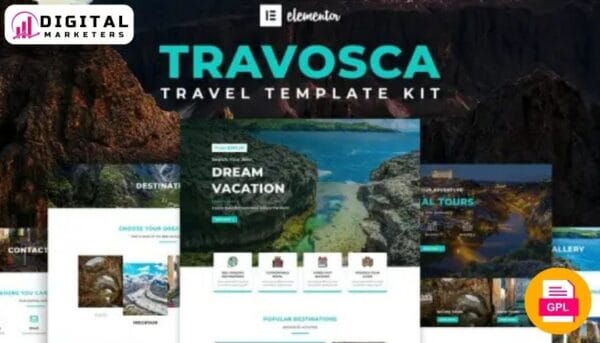 Travosca Travel Elementor Template Kit - Your Next Journey Awaits [GPL]