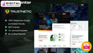 Trustnetic Cyber Security Services Elementor Pro Template - Digital Defense Partner [GPL]