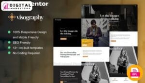 Visography Photography Portfolio Elementor Template - Your Art, Your Story [GPL]
