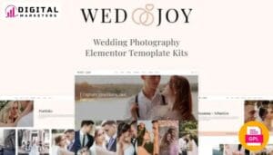 Wedjoy Wedding Photography Elementor Template Kit - Preserve Your Special Day [GPL]