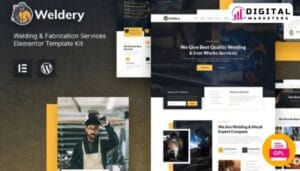 Weldery Welding Fabrication Services Elementor Template - Forge Your Online Success [GPL]