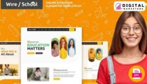 Wire School Online Education Elementor Template Kit [GPL]
