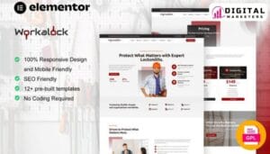 WorkaLock Locksmith & Key Maker Service Elementor Template Kit [GPL]