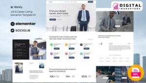 Workly Job Listing & Career Recruitment Elementor Template Kit [GPL]