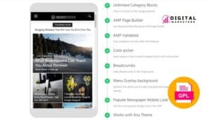 AMPforWP  Newspaper Theme for AMP v2.0.36 [GPL]