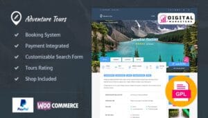 Adventure Tours WordPress Tour/Travel Theme v4.2.3 [GPL]