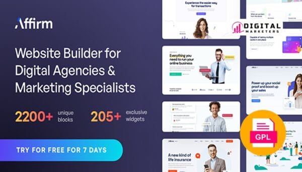 Affirm Marketing & Digital Agency WordPress Theme v3.1.1 [GPL]