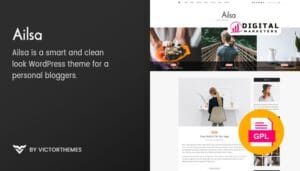 Ailsa Personal Blog WordPress Theme v1.6 [GPL]