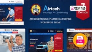 Airtech Plumber WordPress theme v3.8 [GPL]
