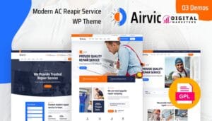 Airvice AC Repair Services WordPress Theme v1.1.6 [GPL]