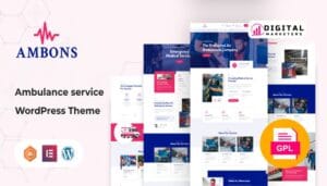 Ambons Ambulance Service WordPress Theme v1.5 [GPL]