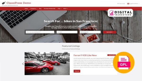 AppThemes ClassiPress | WordPress Classified Ads Theme v4.1.5 [GPL]