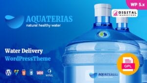 Aquaterias Bottled Drinking Water Delivery WordPress Theme v1.3.3 [GPL]