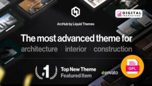 ArcHub Architecture and Interior Design WordPress Theme v1.2.12 [GPL]
