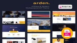 Arden A Sharp & Modern Multipurpose WordPress Theme v2.2.0 [GPL]