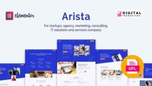 Arista Multipurpose Business Elementor Template Kit vN/A [GPL]