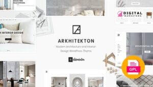 Arkhitekton Modern Architecture and Interior Design WordPress Theme v1.3.7 [GPL]