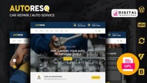 Autoresq Car Repair WordPress Theme v2.1.8 [GPL]