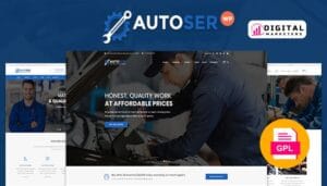 Autoser Car Repair and Auto Service WordPress Theme v1.0.9.1 [GPL]