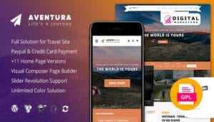Aventura Travel & Tour Booking System WordPress Theme v1.9.5 [GPL]