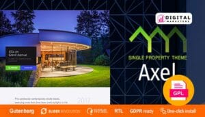 Axel Single Property Real Estate Theme v1.0.6 [GPL]