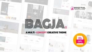 Bagja Responsive Multi Concept & One Page Portfolio Theme v1.2.4 [GPL]