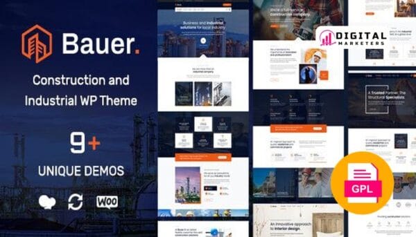 Bauer Construction & Industrial WordPress Theme v1.3 [GPL]