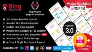 Blog Designer PRO for WordPress v3.4.6 [GPL]