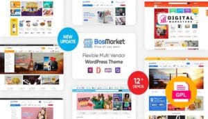 BosMarket Flexible Multivendor Elementor WooCommerce WordPress Theme (12 Indexes + Mobile Layouts) v2.0.23 [GPL]