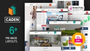 Caden Mega Store Responsive WordPress Theme v1.4.1 [GPL]