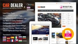 Car Dealer Automotive WordPress Theme Responsive v1.6.0 [GPL]
