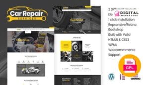 Car Repair Services & Auto Mechanic WordPress Theme + RTL v5.2 [GPL]