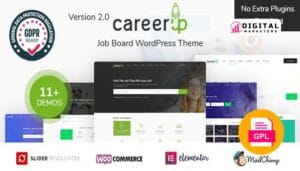 CareerUp Job Board WordPress Theme v2.3.37 [GPL]