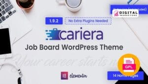 Cariera Job Board WordPress Theme v1.8.9 [GPL]