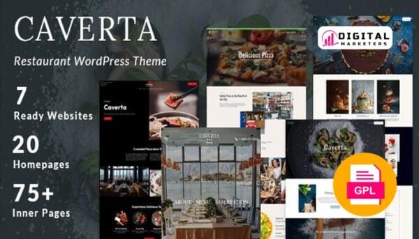 Caverta Fine Dining Restaurant WordPress Theme v1.4.2 [GPL]