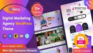 Choicy Digital Marketing Agency WordPress Theme v2.0.2 [GPL]