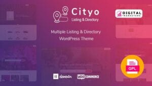 Cityo Multiple Listing Directory WordPress Theme v1.1.31 [GPL]