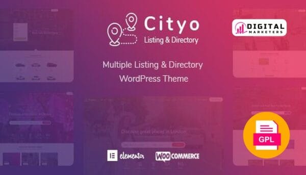 Cityo Multiple Listing Directory WordPress Theme v1.1.31 [GPL]