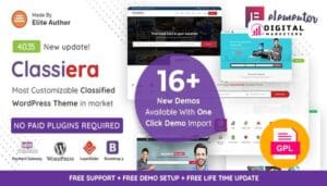 Classiera Classified Ads WordPress Theme v4.0.26 [GPL]