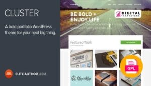 Cluster A Bold Portfolio WordPress Theme v2.0.4 [GPL]