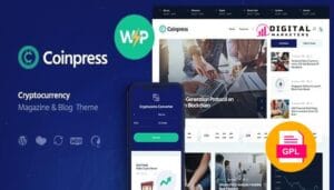 Coinpress | ICO Cryptocurrency Magazine & Blog WordPress Theme v1.0.10 [GPL]