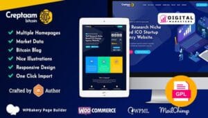 Creptaam Bitcoin, ICO Landing and Cryptocurrency v1.4 [GPL]