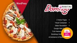 Domnoo Pizza & Restaurant WordPress Theme v1.29 [GPL]