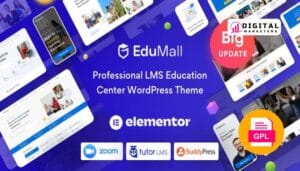 EduMall Professional LMS Education Center WordPress Theme v4.3.0 [GPL]
