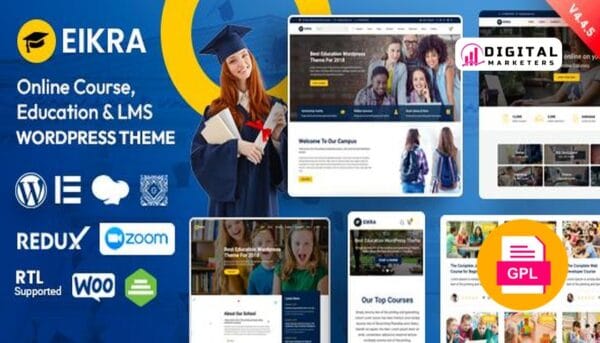 Eikra Education WordPress Theme v4.4.17 [GPL]