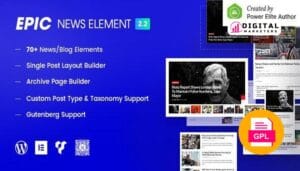 Epic News Elements  News Magazine Blog Element & Blog Add Ons for Elementor & WPBakery Page Builder v2.3.8 [GPL]