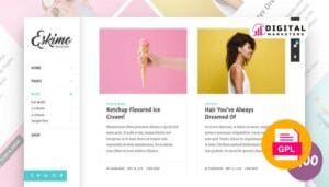 Eskimo Minimal Personal WordPress Blog Theme v1.8.2 [GPL]