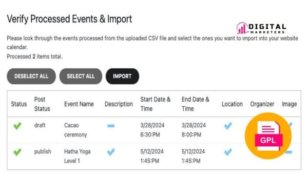 EventOn CSV Event Importer v1.1.8 [GPL]